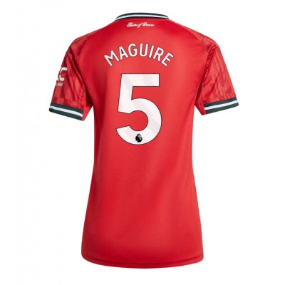 Manchester United Harry Maguire #5 Hjemmebanetrøje Dame 2025-26 Kortærmet Manchester United Harry Maguire #5 Hjemmebanetrøje Dame 2025-26 Kortærmet